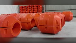 ড্রেজিং এবং সামুদ্রিক নিরাপত্তার জন্য HDPE পাইপ ফ্লোটার