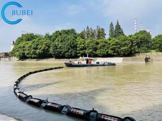 ইন্টারটাইডাল ফ্লোটিং অয়েল বুম ফেন্স শোষক ফ্ল্যাট ফোম পিভিসি ফ্যাব্রিক