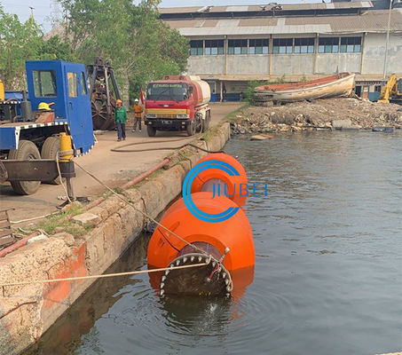 ফ্লোটিং সামুদ্রিক ড্রেজিং পাইপলাইনের জন্য কাস্টমাইজড সাইজ PU HDPE পাইপ ফ্লোটার