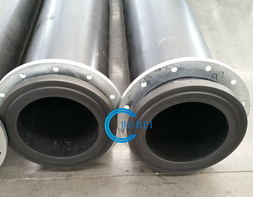 ফ্ল্যাঞ্জ আনুষাঙ্গিক সহ পরিধান প্রতিরোধী UHMWPE পাইপ