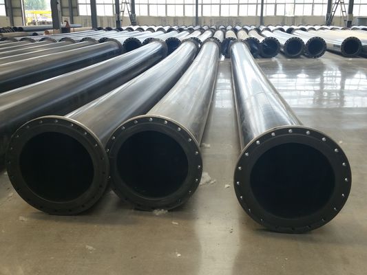 ফ্ল্যাঞ্জ আনুষাঙ্গিক সহ পরিধান প্রতিরোধী UHMWPE পাইপ