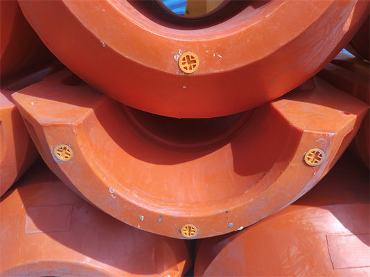 গরম গ্যালভানাইজড সংযোগ সহ কৃষি HDPE পাইপ ফ্লোটার
