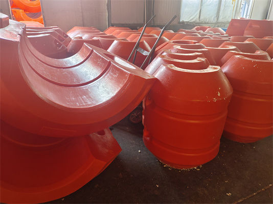 গরম গ্যালভানাইজড সংযোগ সহ কৃষি HDPE পাইপ ফ্লোটার